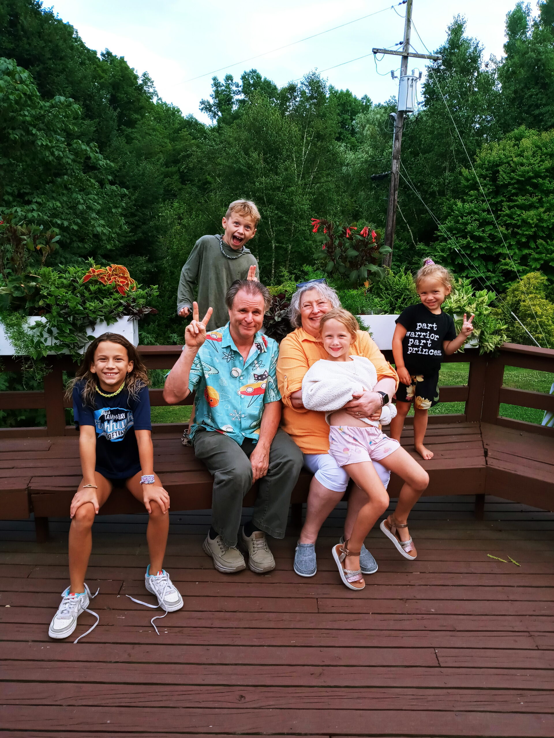 Suzanne Howell spending time with family outdoors