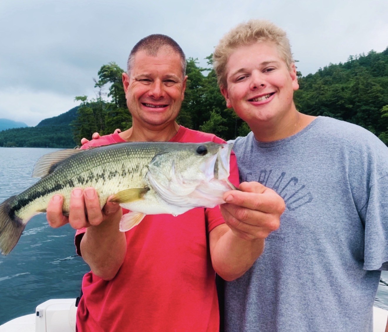 Rod Mosner fishing with his son